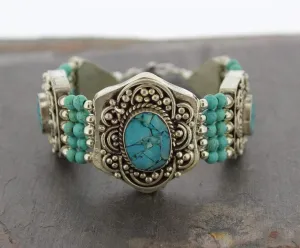 Himalayan Turquoise Tibetan Bracelet