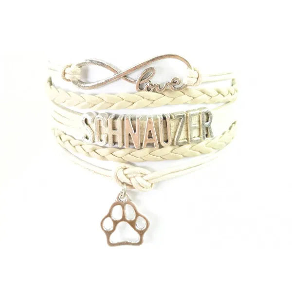 Infinity Love Schnauzer Bracelet