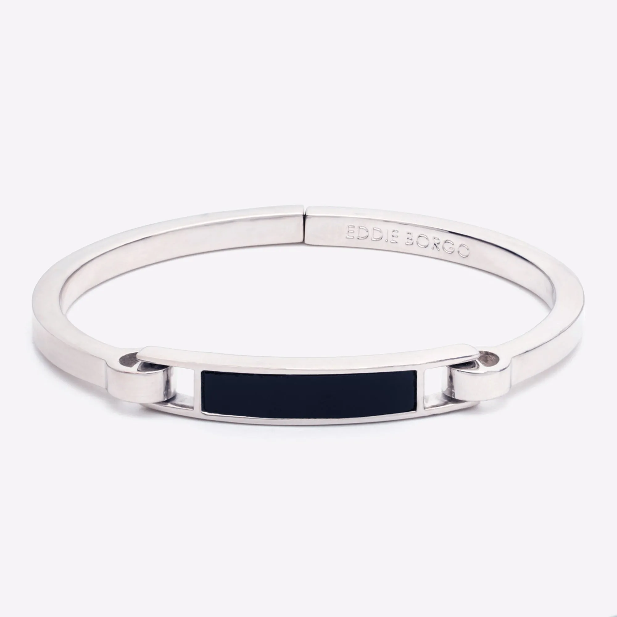 INLAID PLATE BRACELET - ONYX