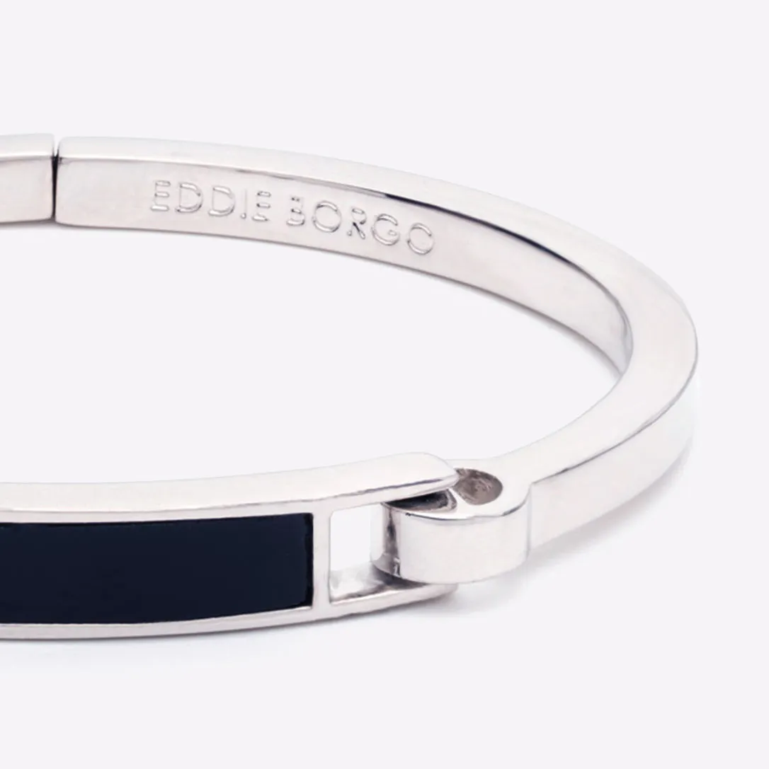 INLAID PLATE BRACELET - ONYX
