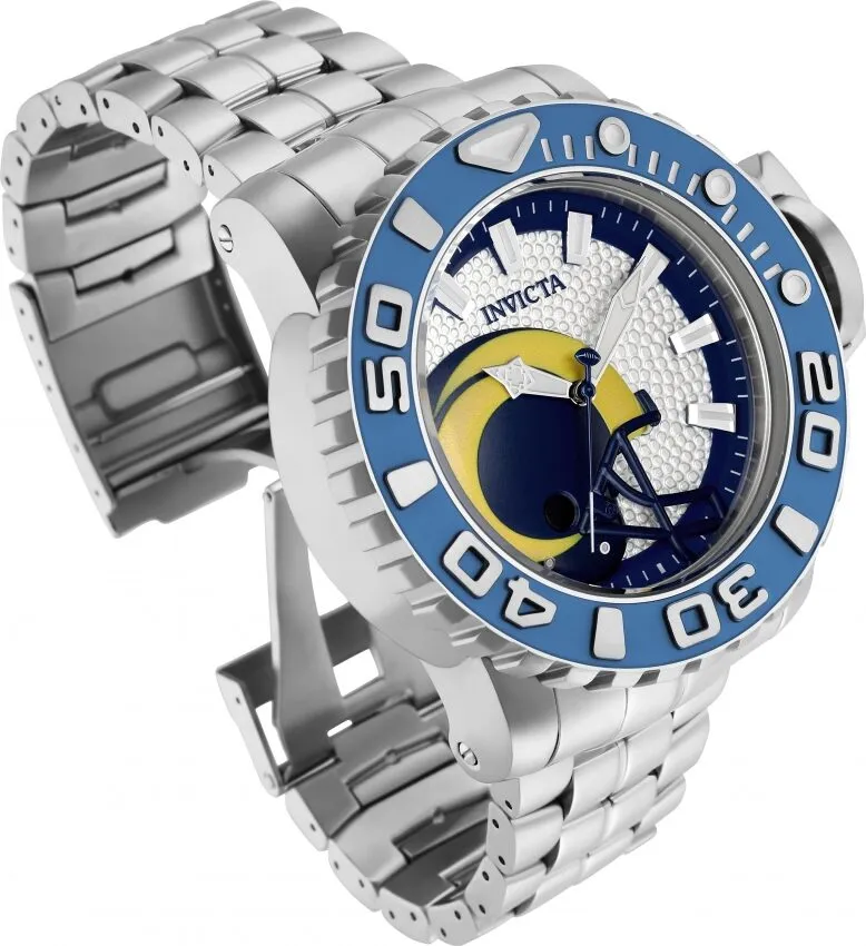Invicta NFL Los Angeles Rams Automatic White Dial Men's Watch 33019