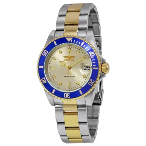 Invicta Pro Diver Champagne Dial Two-tone Men's Watch ILE8928OBA