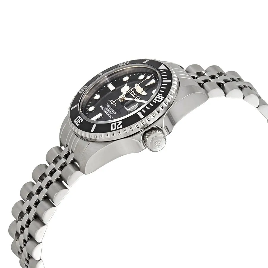 Invicta Pro Diver Quartz Black Dial Stainless Steel Ladies Watch 29186