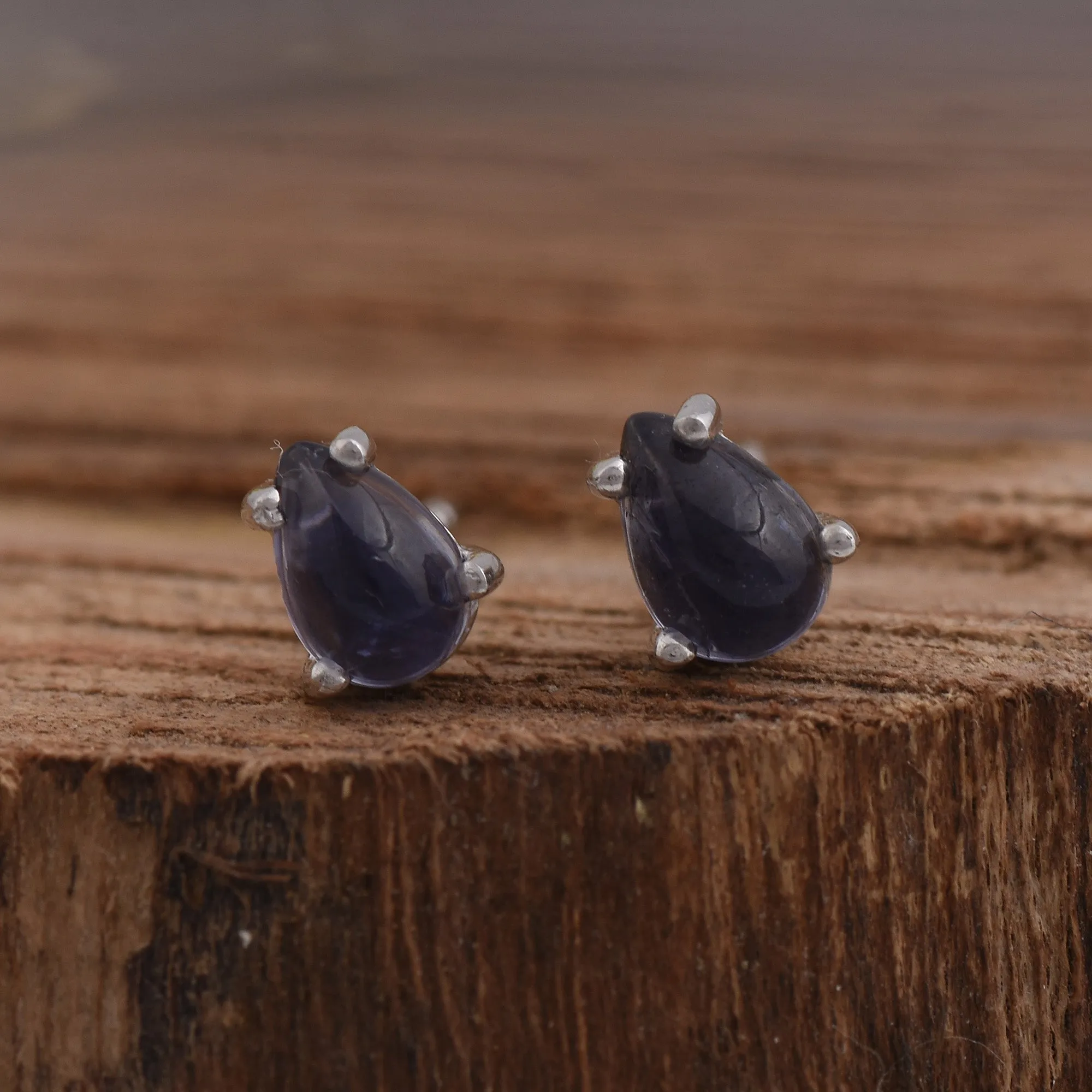 Iolite Studs