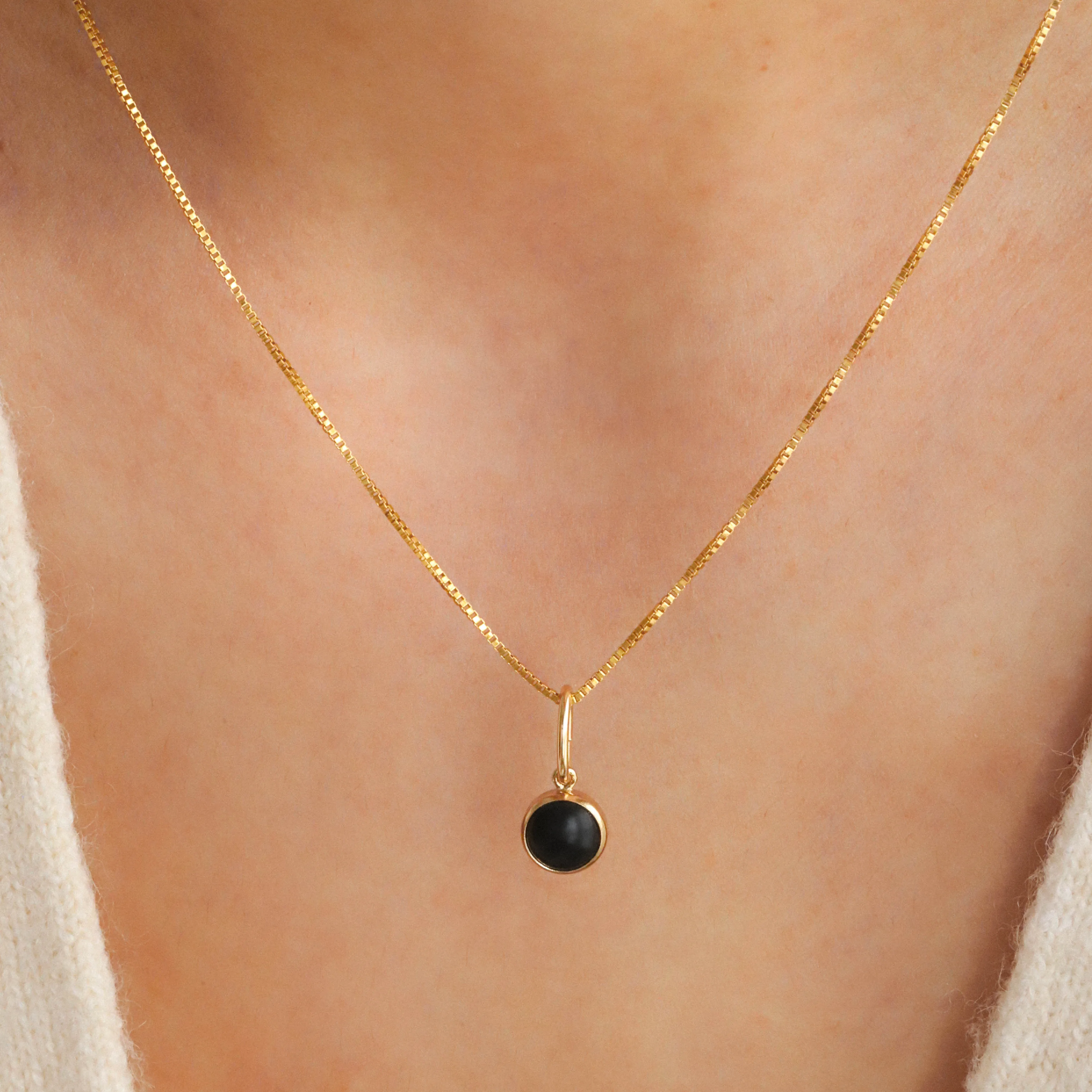 Jasmine Necklace - Black Onyx