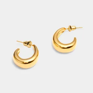 Katie Loxton 'With Love' Waterproof Signet Hoop Earrings