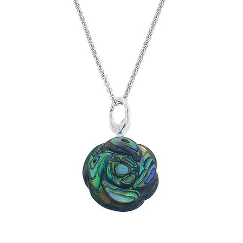 Large Gemstone Rose Pendant Sterling Silver I Jan Leslie