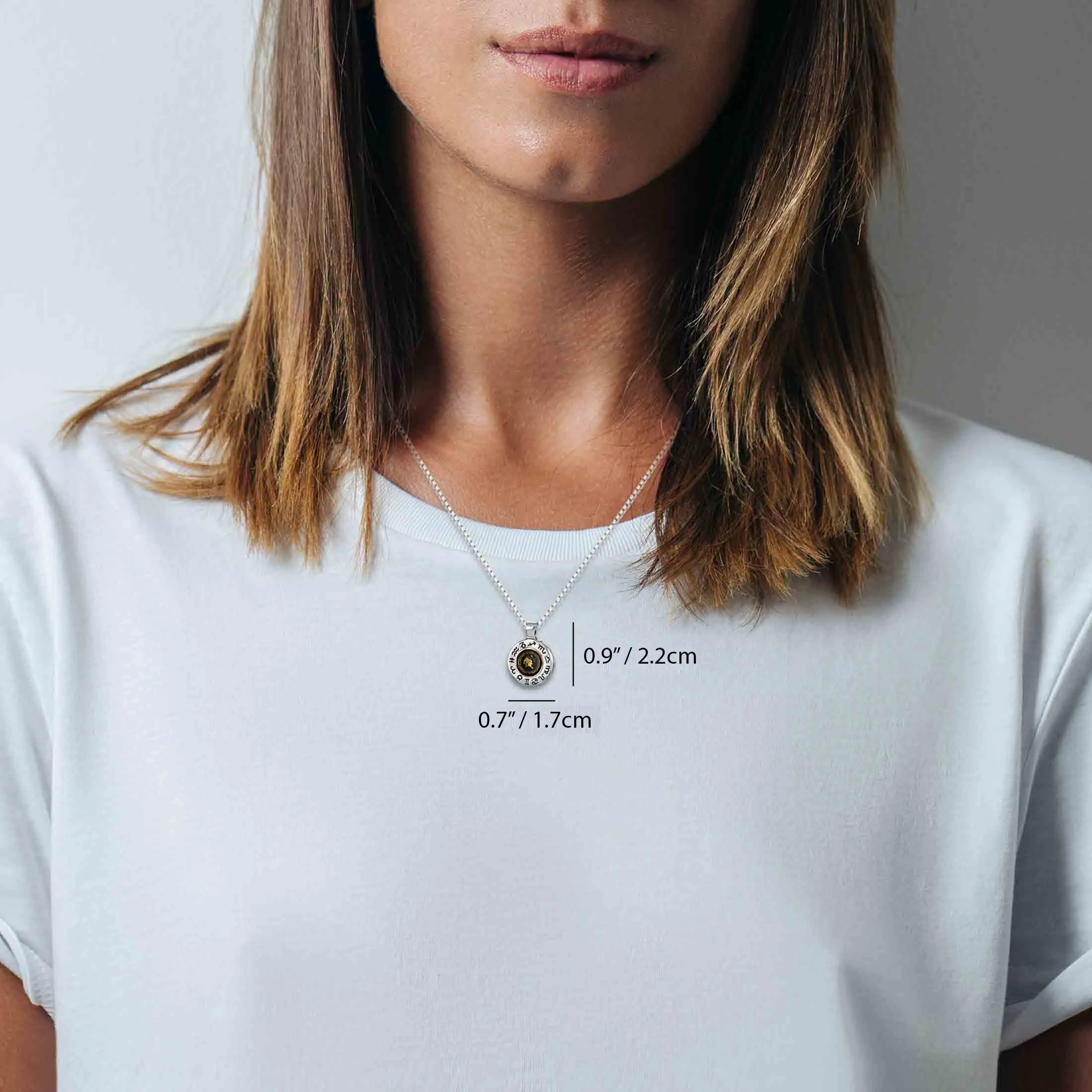 Leo Gift for Women or Men | Silver Zodiac Sign Necklace