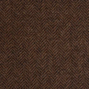 Light Brown/Rust Herringbone Coral Tweed All Wool