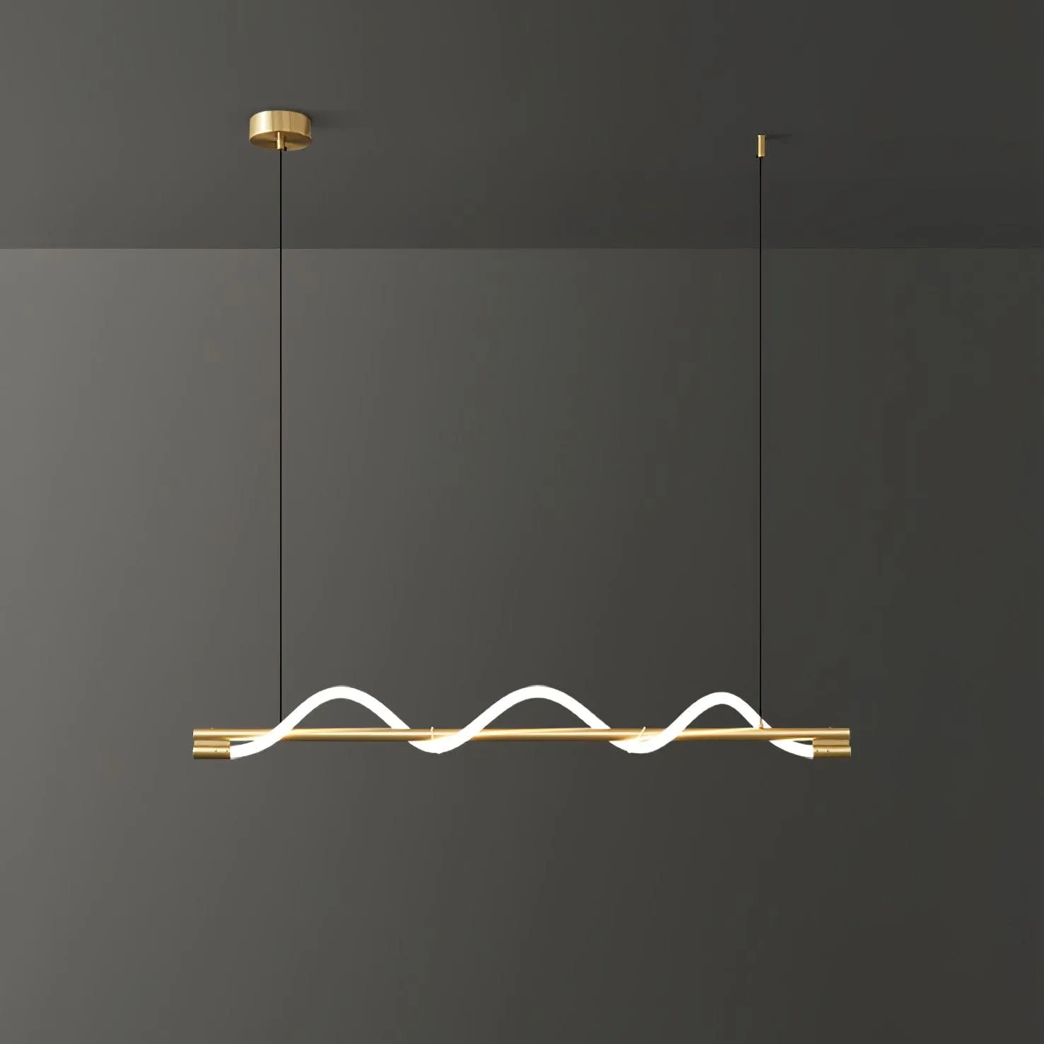 Linear Curve Island Pendant Lamp