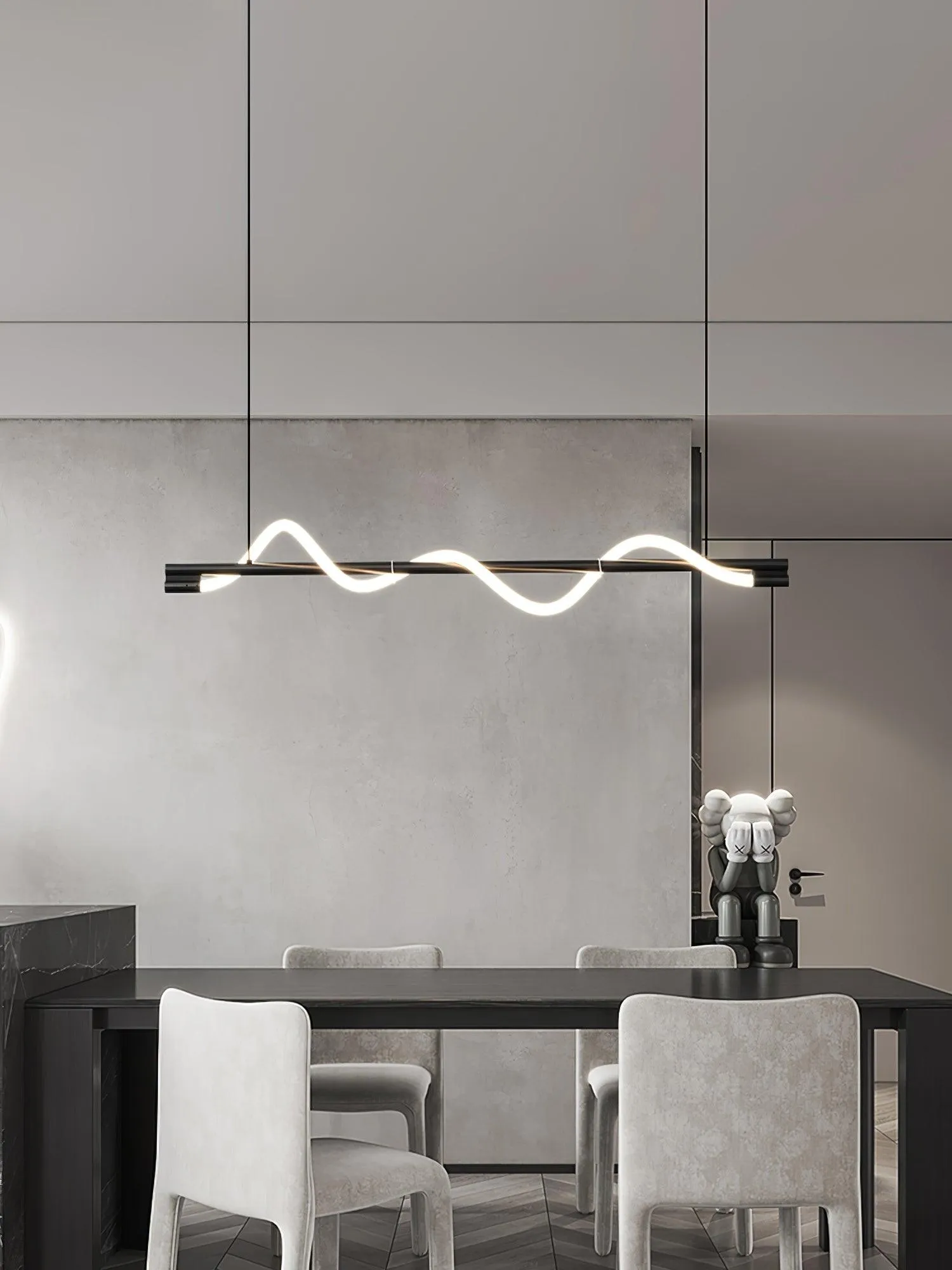 Linear Curve Island Pendant Lamp