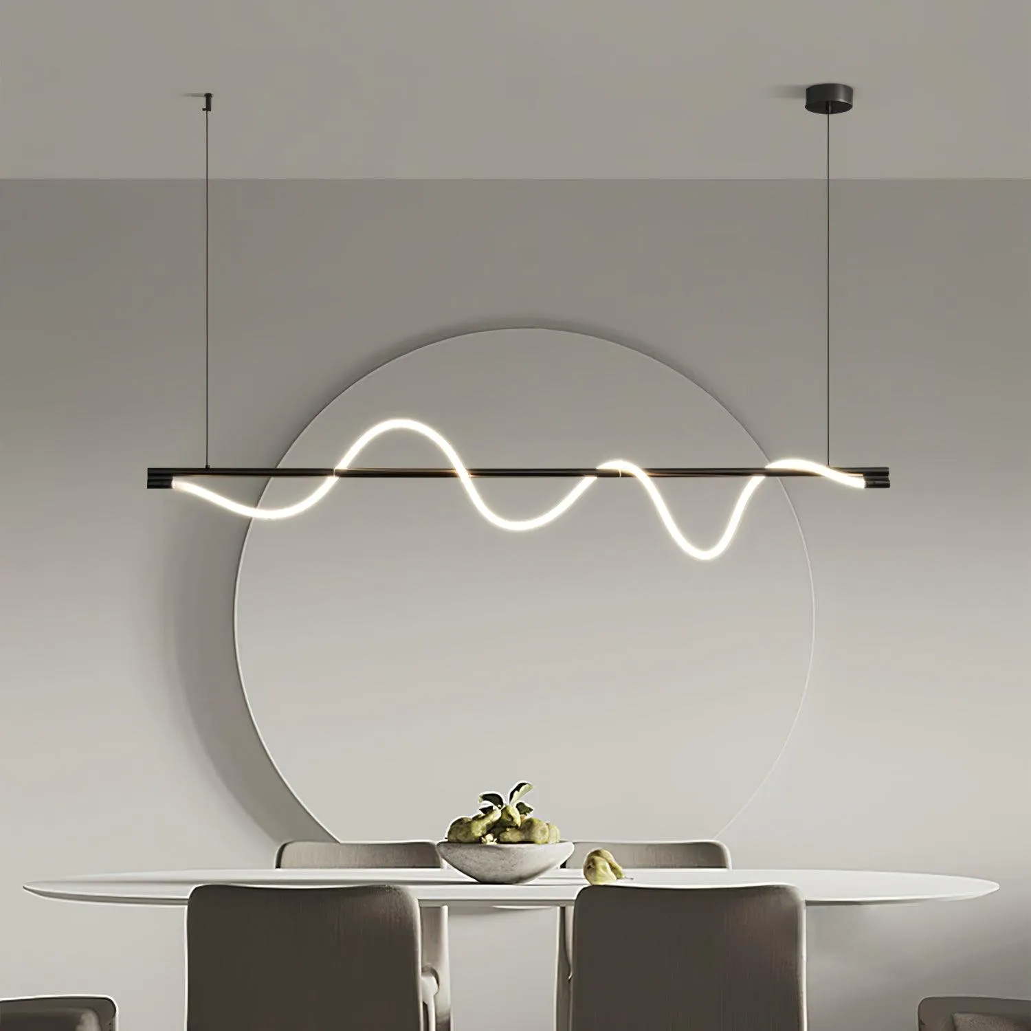 Linear Curve Island Pendant Lamp