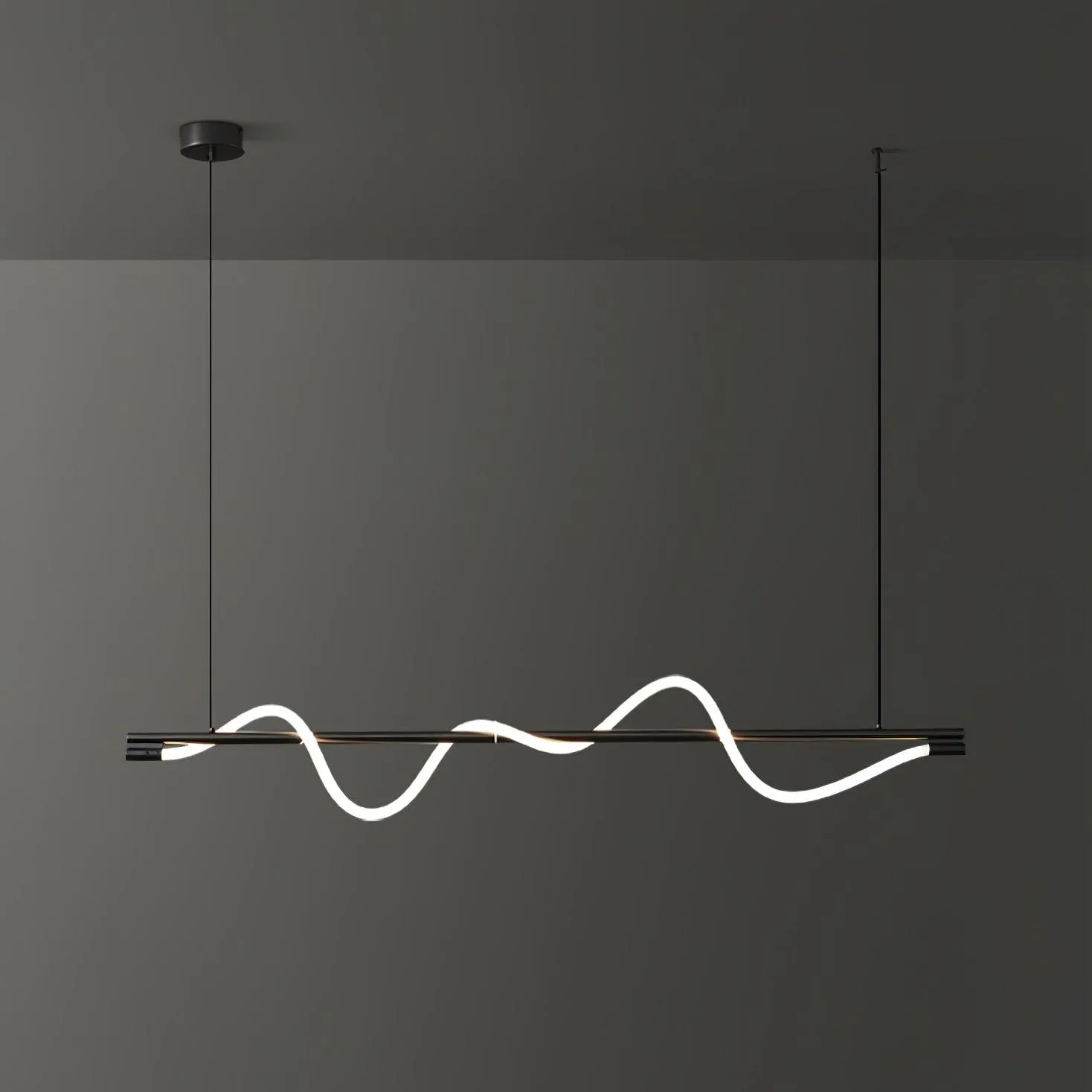 Linear Curve Island Pendant Lamp