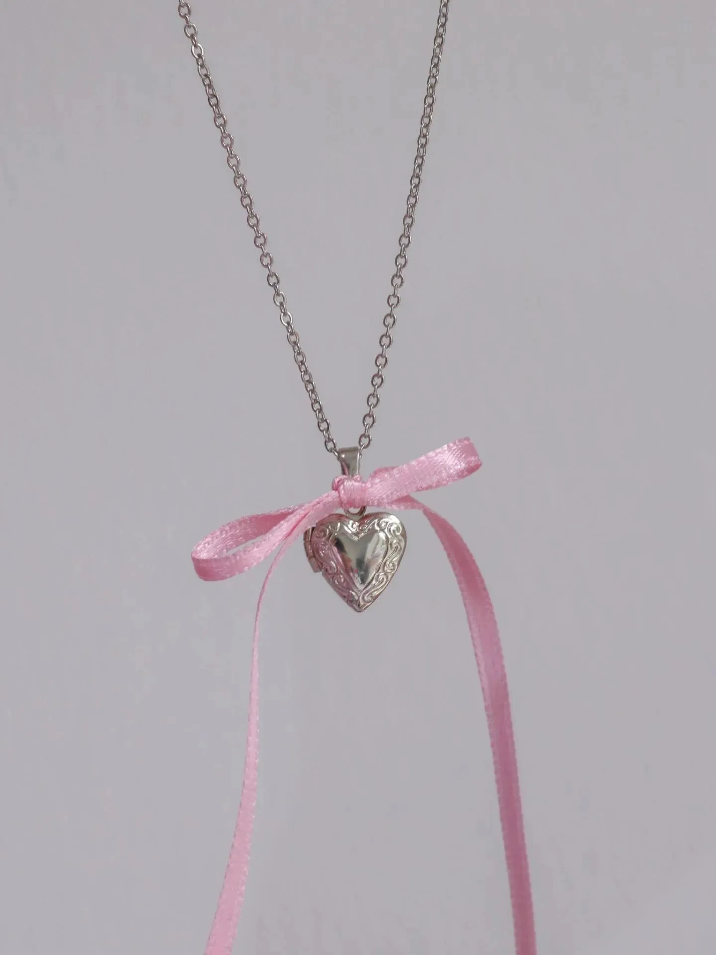 Love of Pink Locket Necklace, Coquette Necklace