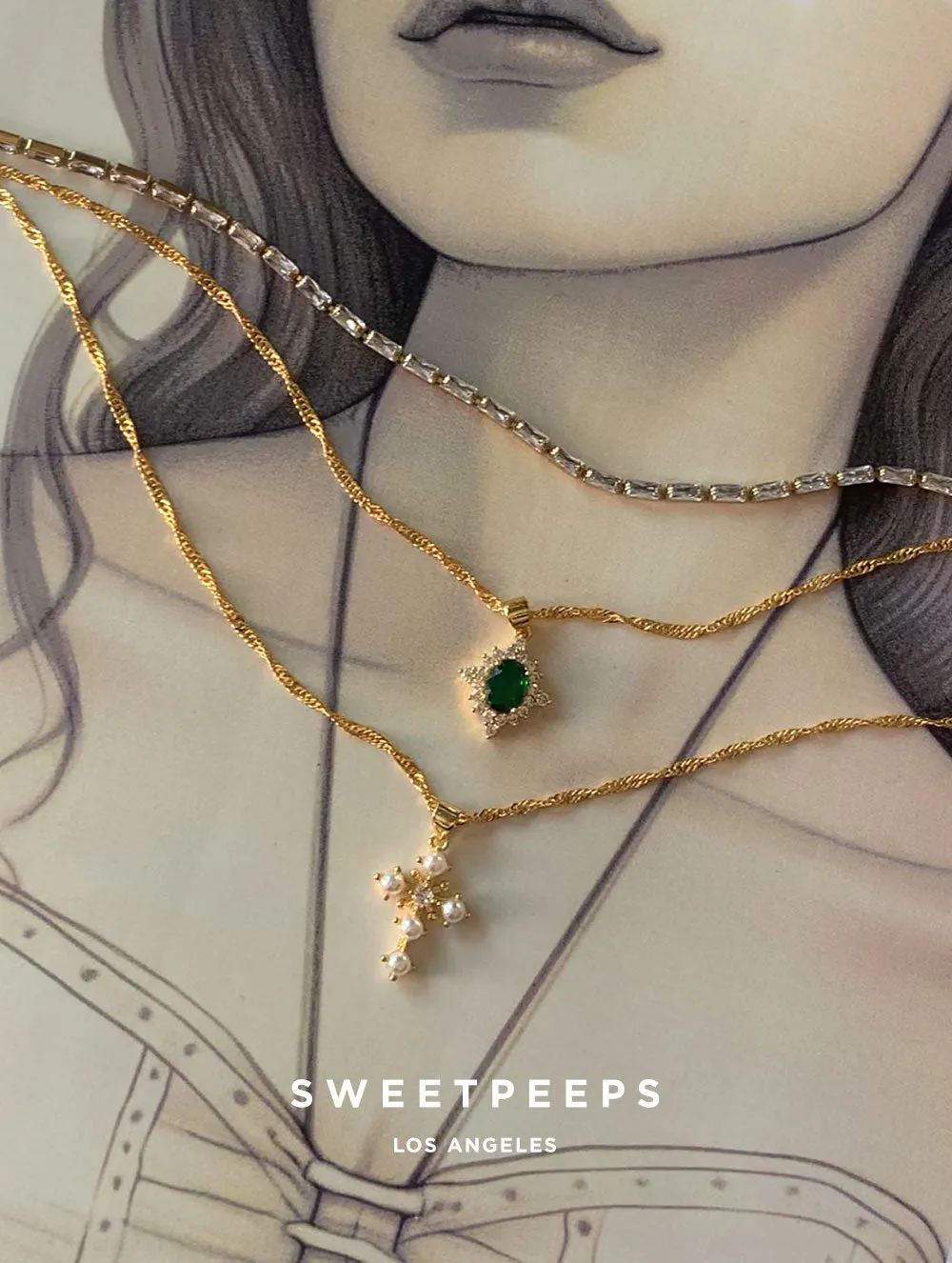 Majestic Green Emerald Necklace