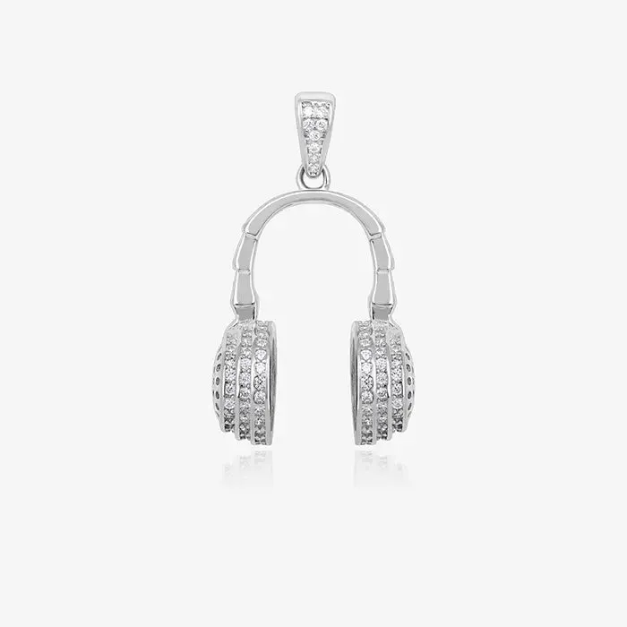 Melodic Masterpiece Silver Headphone Locket