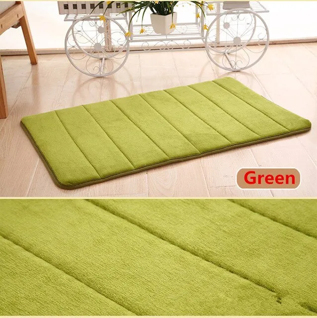 Memory Cotton Bath Mat Bathroom Strip Carpet Absorbent Non-slip Bath Mat Absorbent Coral Velvet Mat Door Mat Carpet Slip Latest