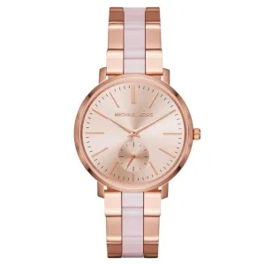 Michael Kors Ladies' Jaryn Rose Gold-Tone and Acetate Watch MK3661