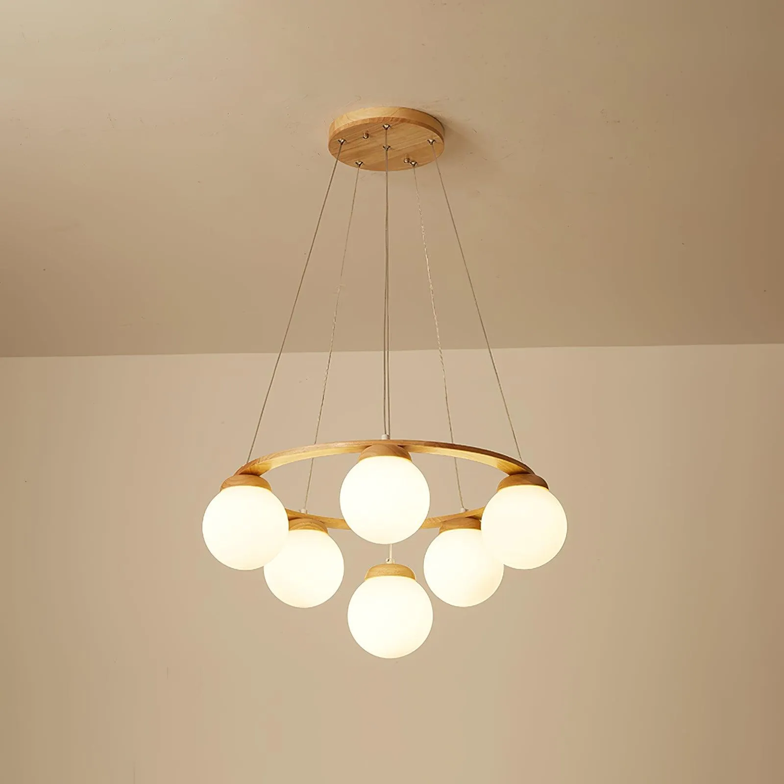 Miira Wood Chandelier
