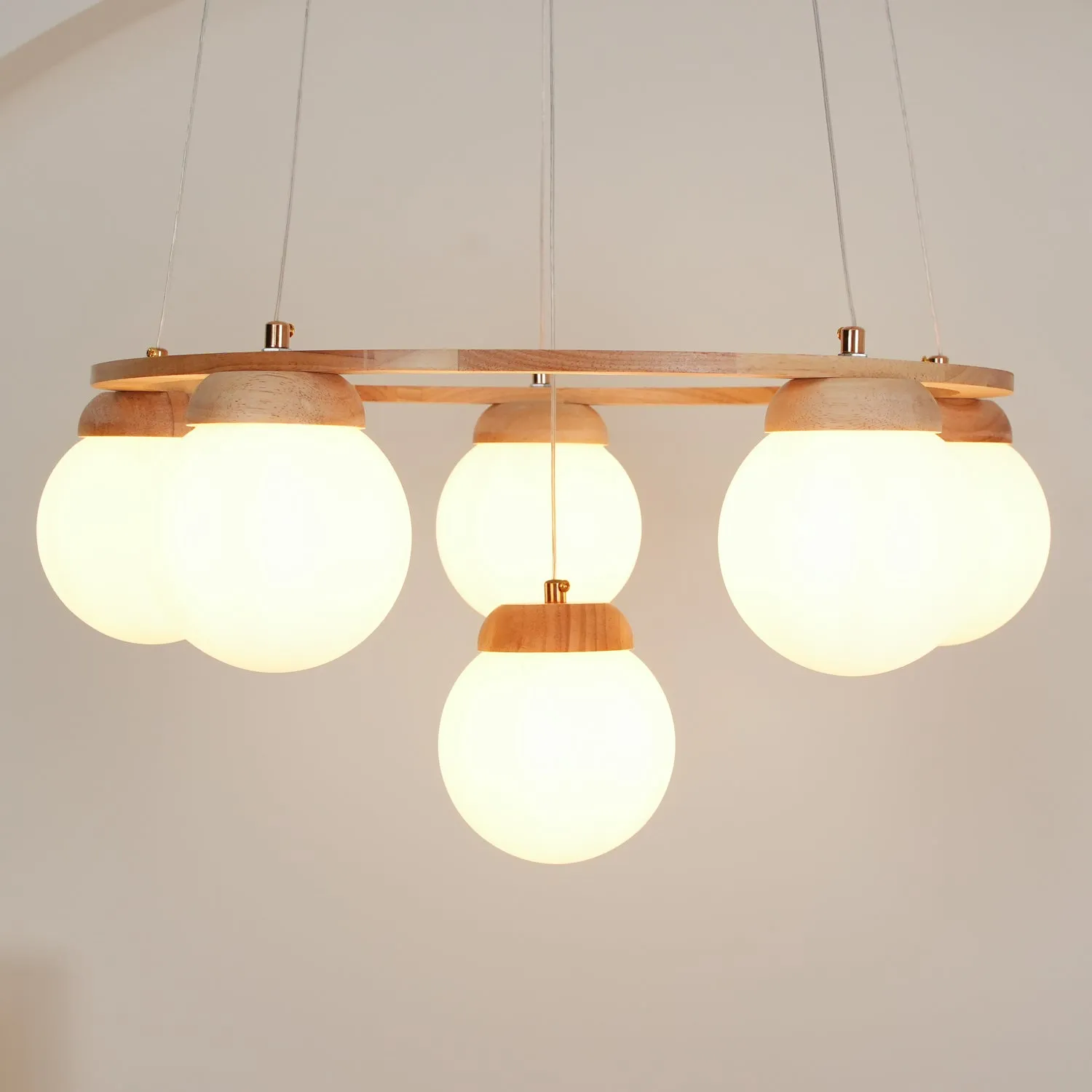 Miira Wood Chandelier