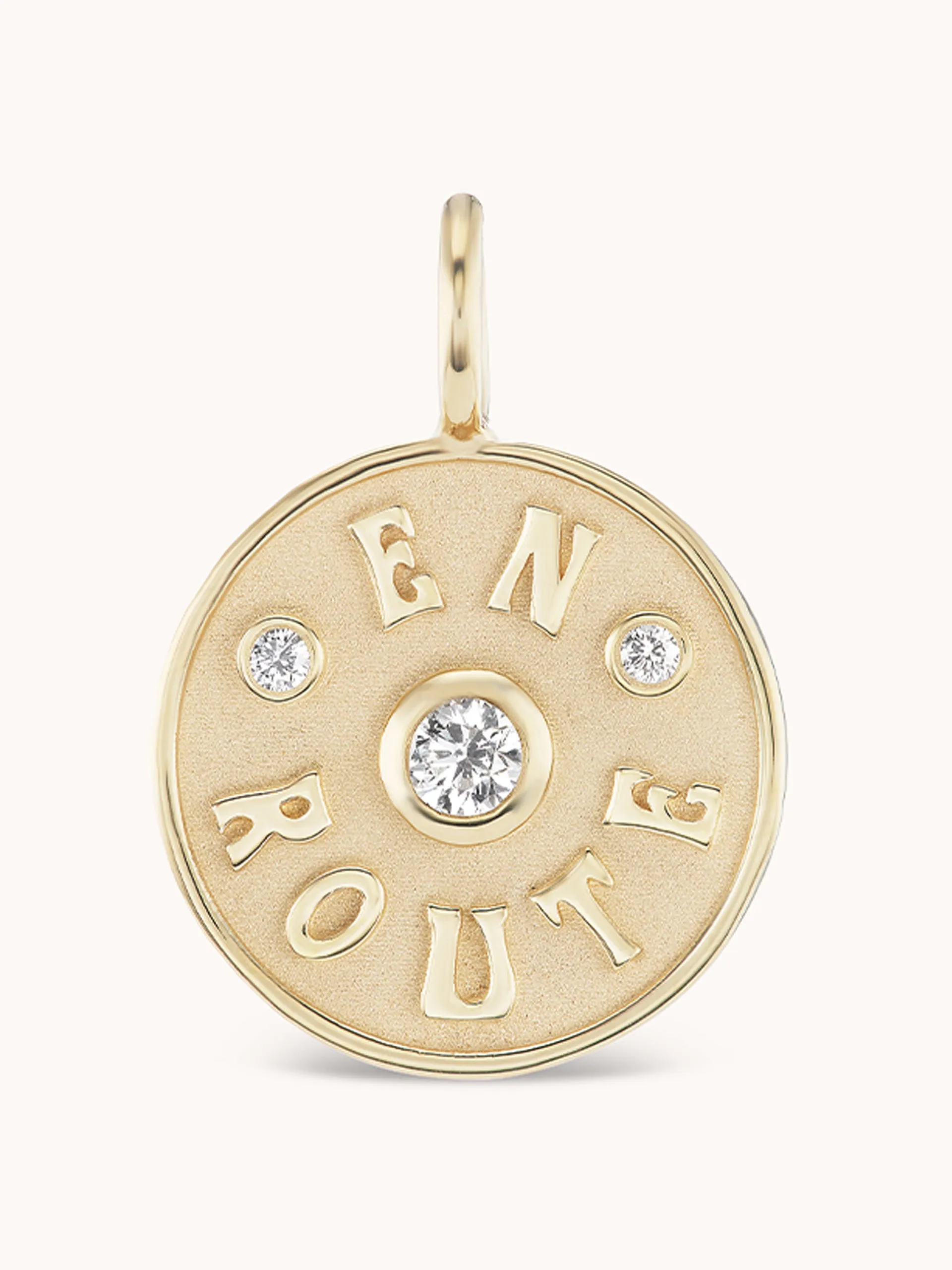 Mini En Route necklace in white diamond