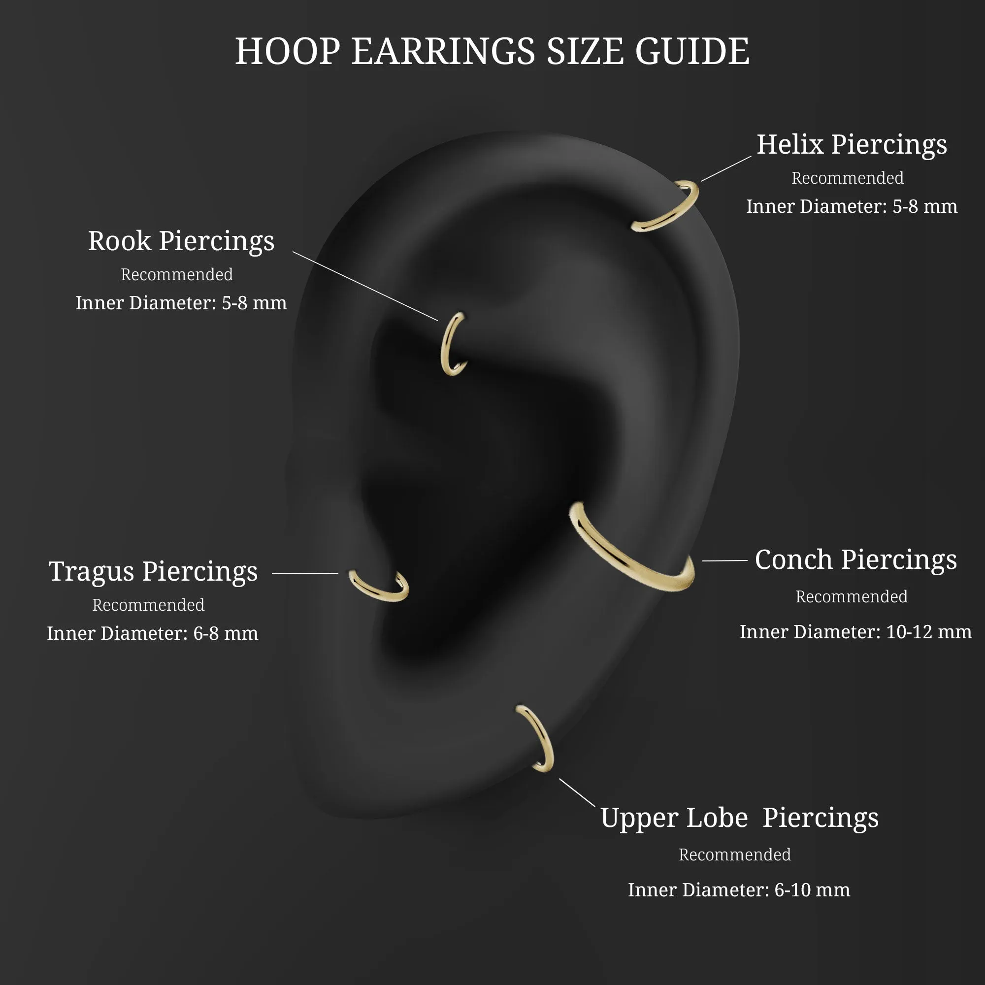 Minimalist Moissanite Hoop Drop Earring for Upper Lobe Piercing