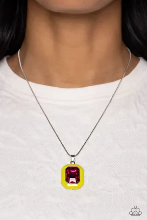 Necklace Emerald Energy - Multi Red N047