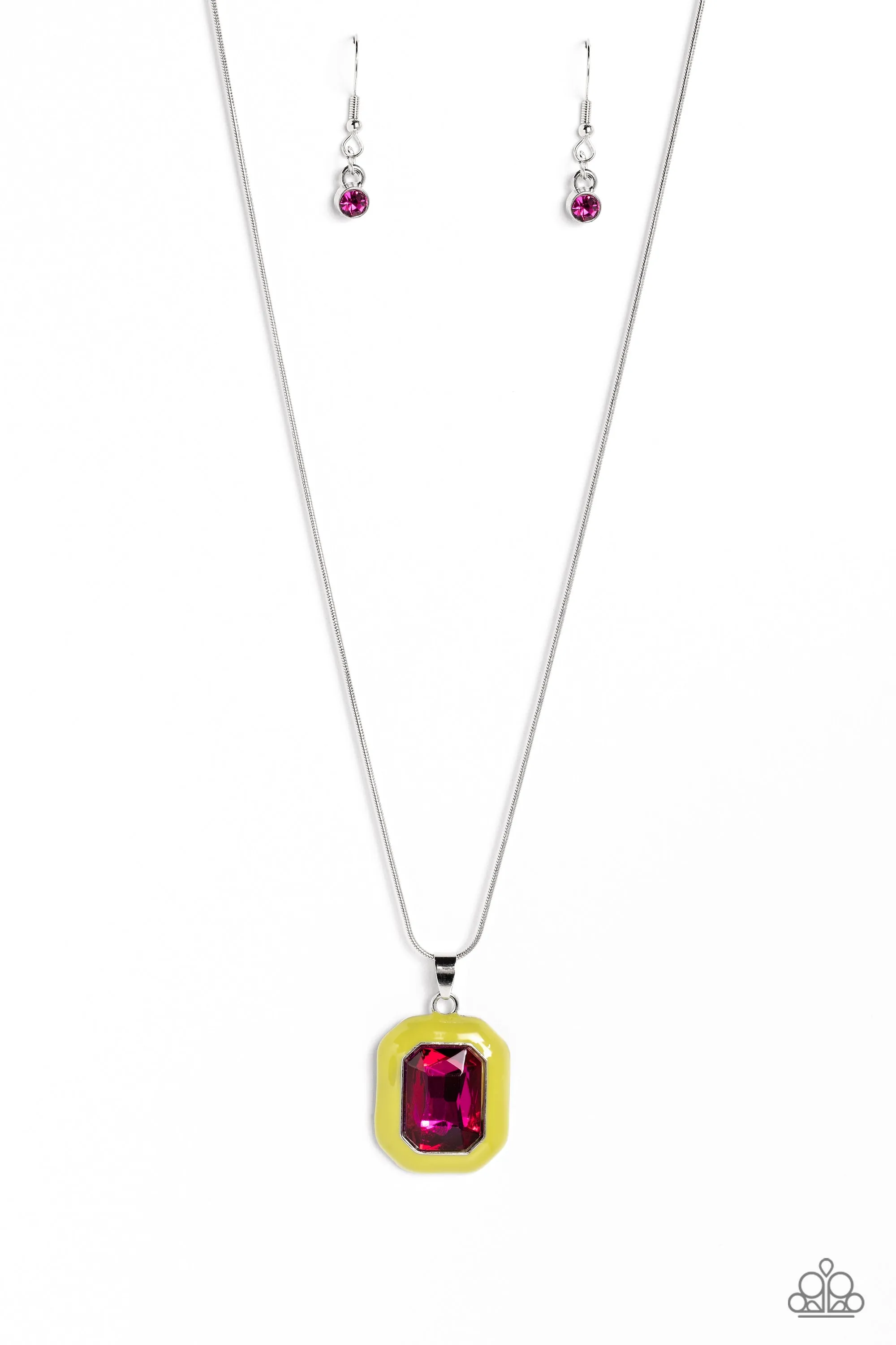 Necklace Emerald Energy - Multi Red N047