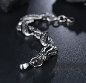 New ethnic style men's zodiac dragon bracelets Domineering personality tide men's jewelry