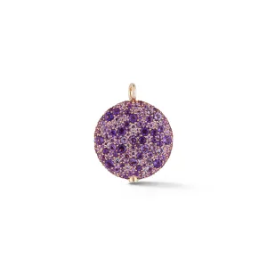 OC X WF 18K LARGE AMETHYST PEBBLE LOCKET