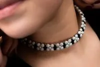 Onyx and Diamond Designer Necklace