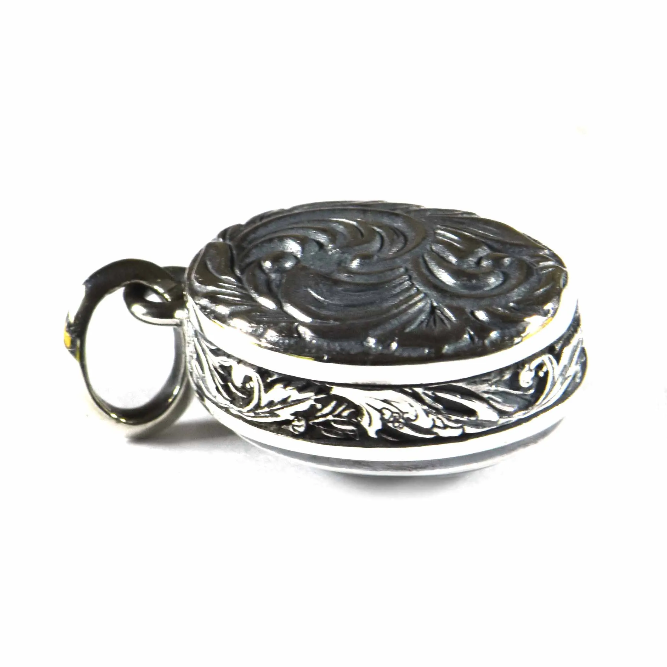 Onyx silver necklace