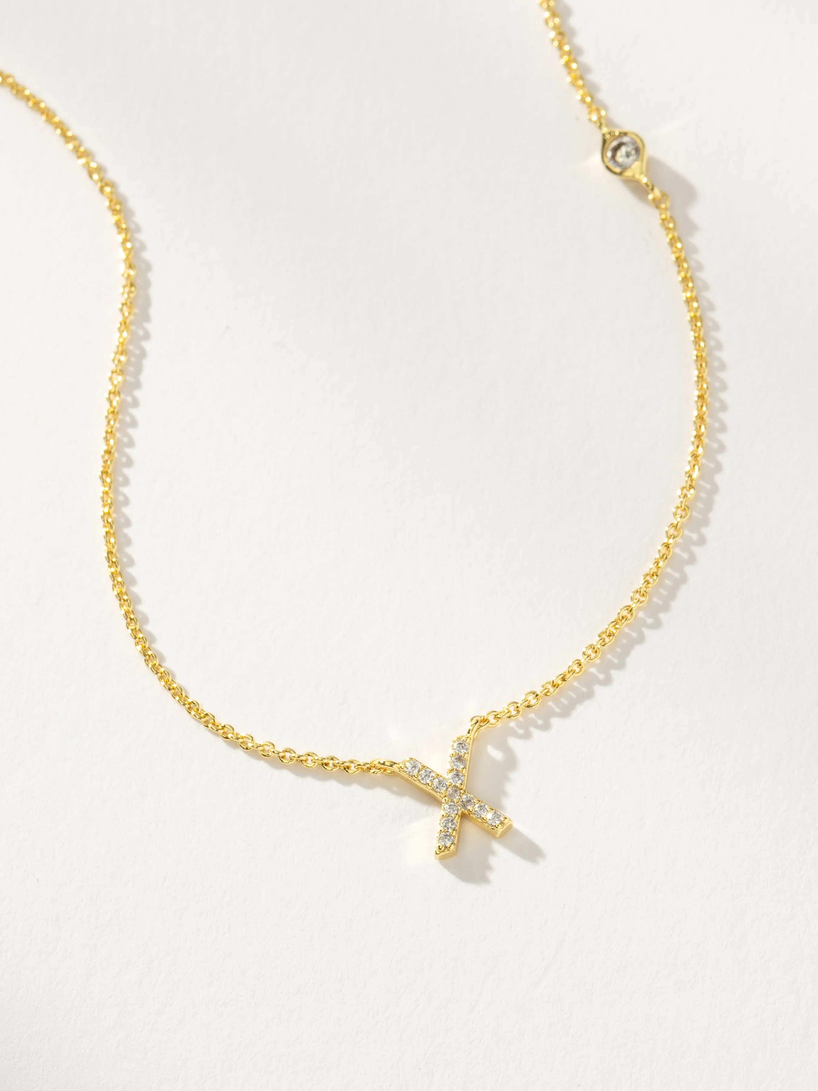 Pavé Initial Necklace
