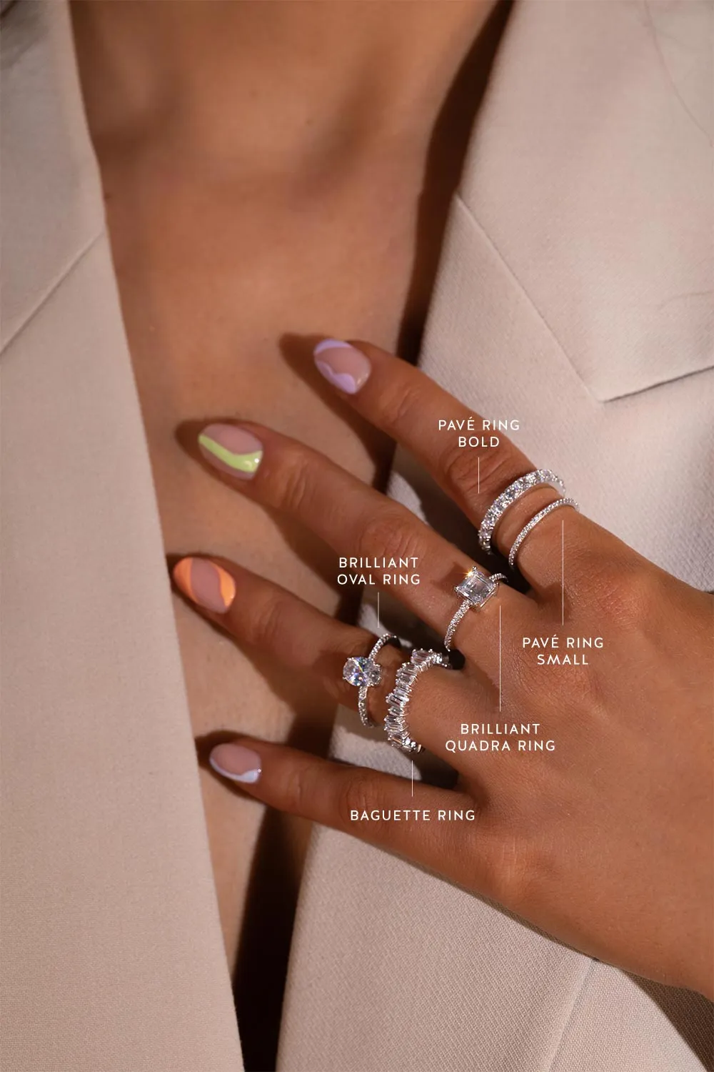 Pavé Ring Bold Silver