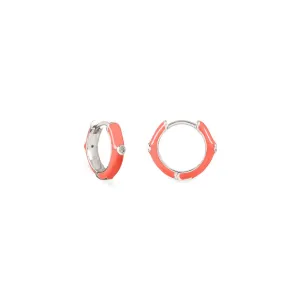 Pendiente ARO SUNNY CORAL PLATA