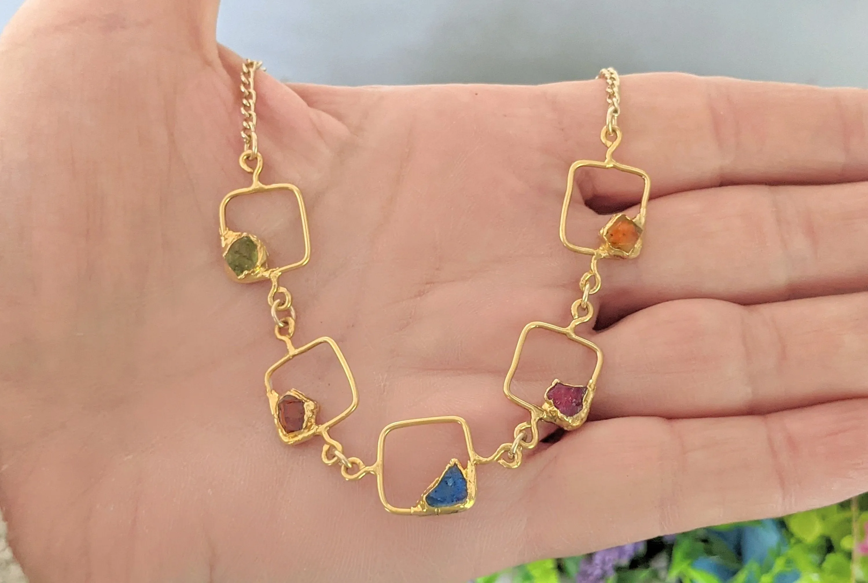 Personalized Family Birthstone Necklace