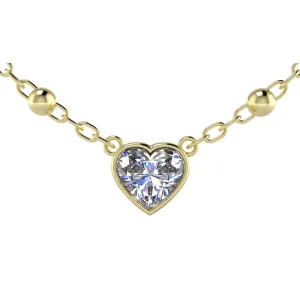 Petite Bezel Solitaire Diamond Necklace