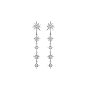 Petite Descending Starburst Earrings