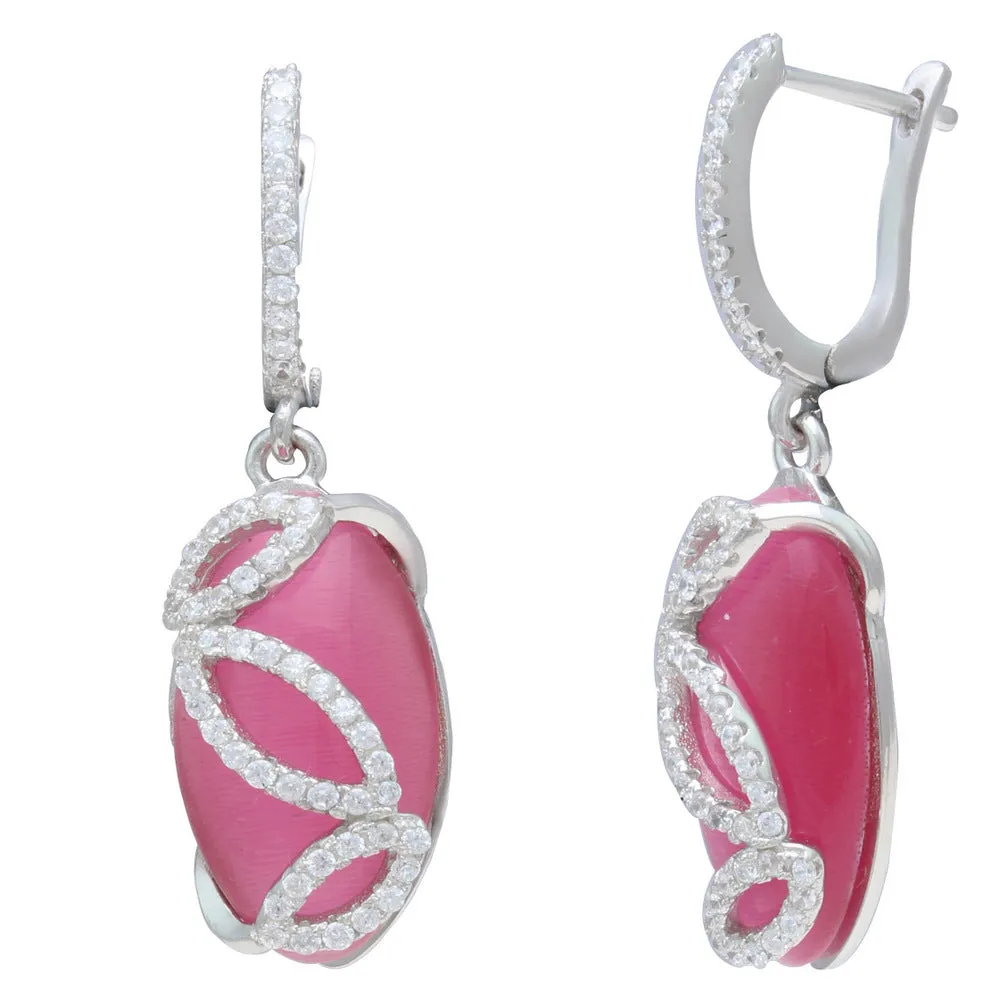 Pink Delight CZ Earrings IJ15CSSER006