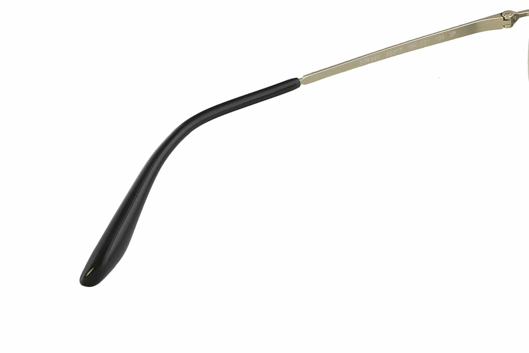 Prada PR 64VS  1BK5Z1 Silver Rectangular Sunglasses