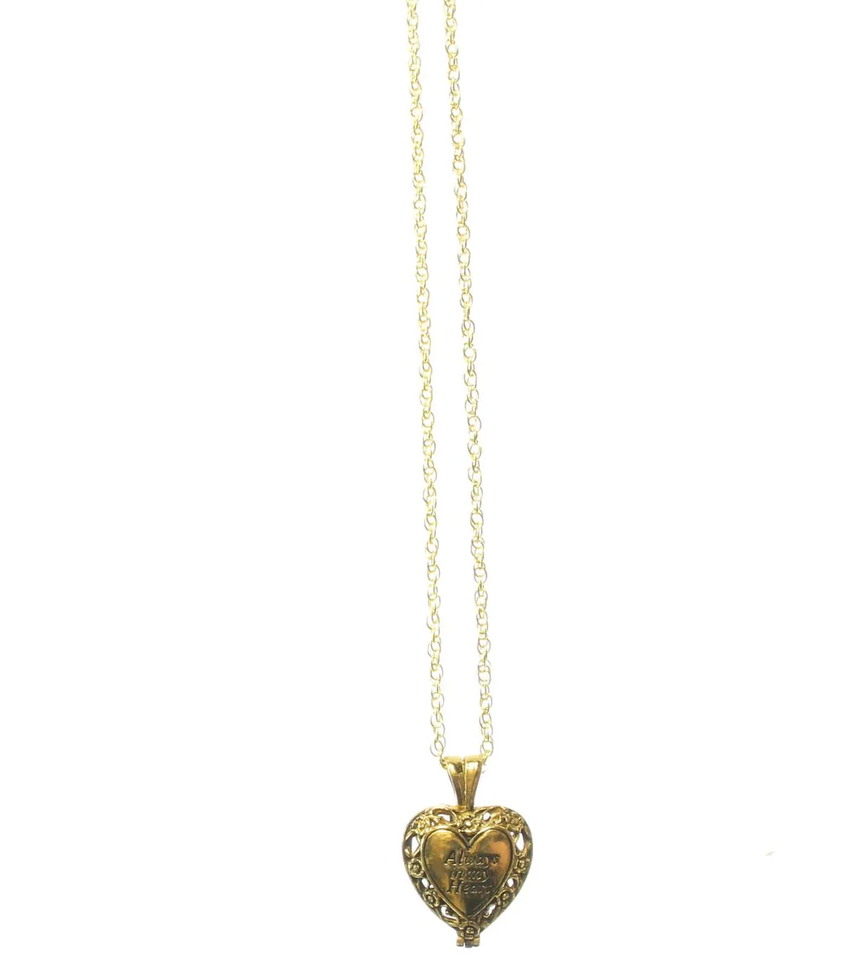"Always in my heart" Memorial Locket w/Urn