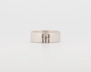 READY TO SHIP #284 Three Pines Woodland Ring - Medium - Size 8