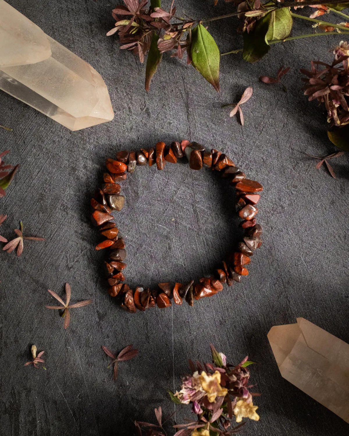 Red Jasper Chip Bracelet