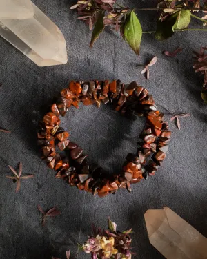 Red Jasper Chip Bracelet