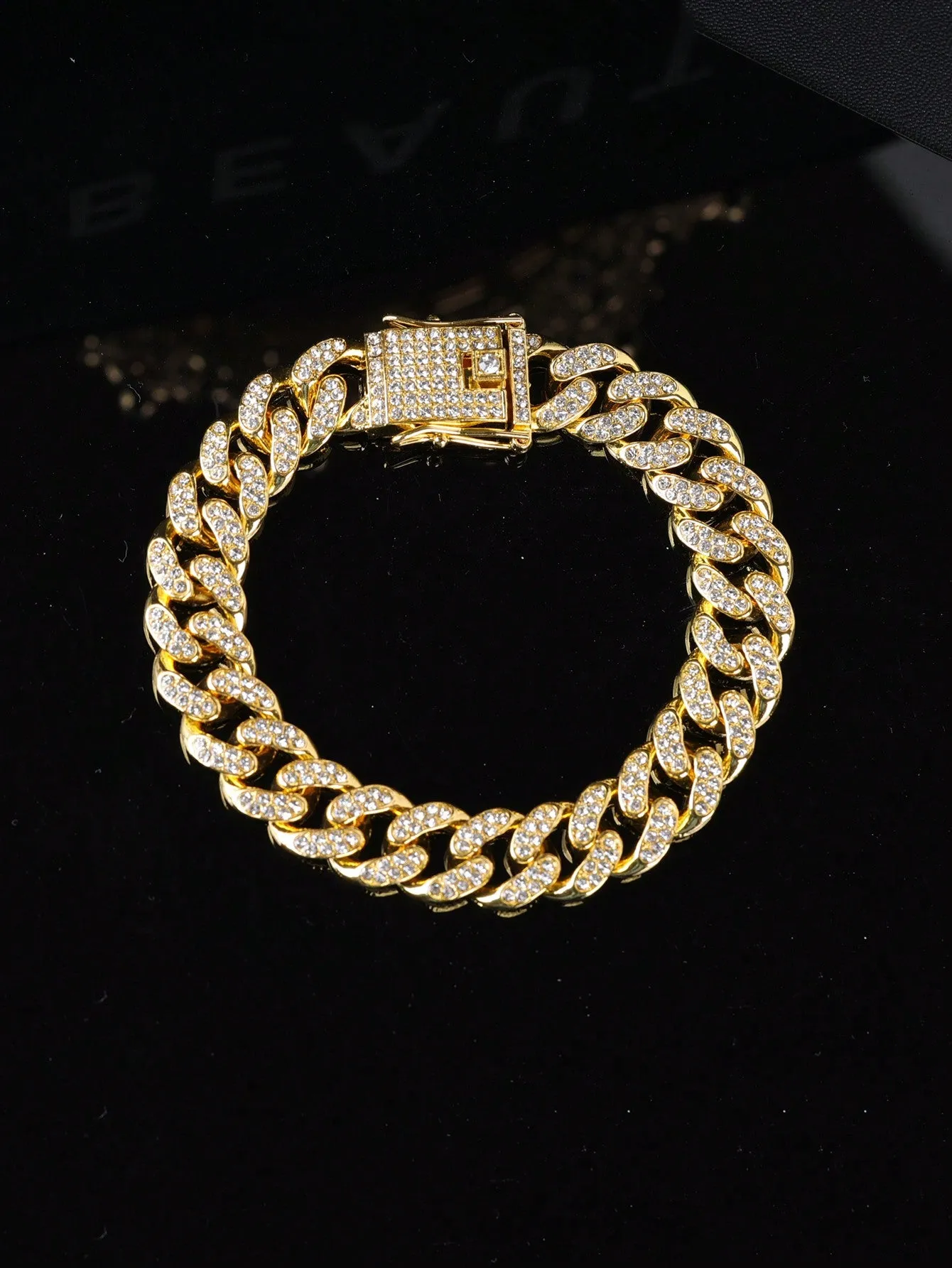 Rhinestone Inlaid Bracelet Set