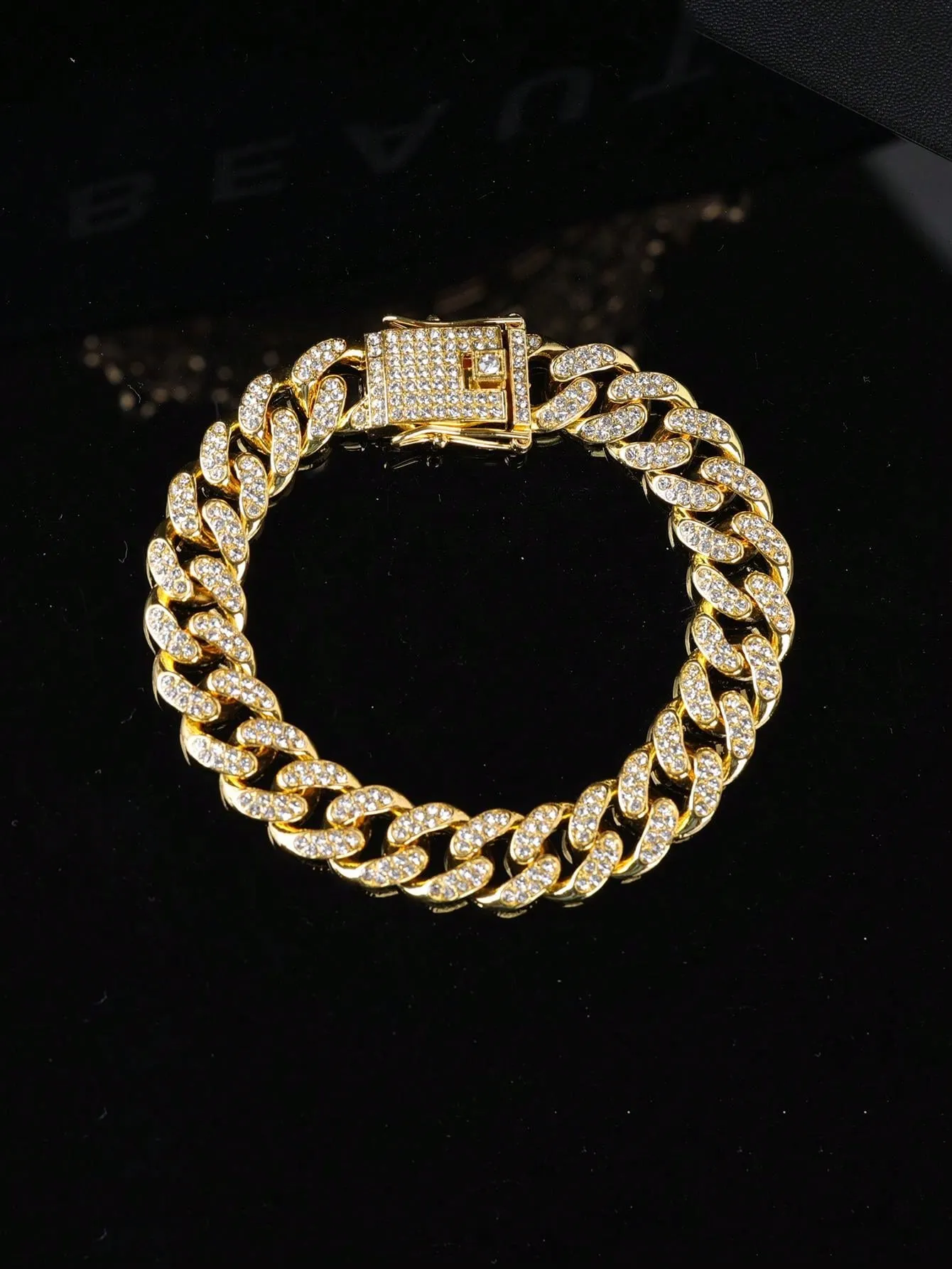 Rhinestone Inlaid Bracelet Set