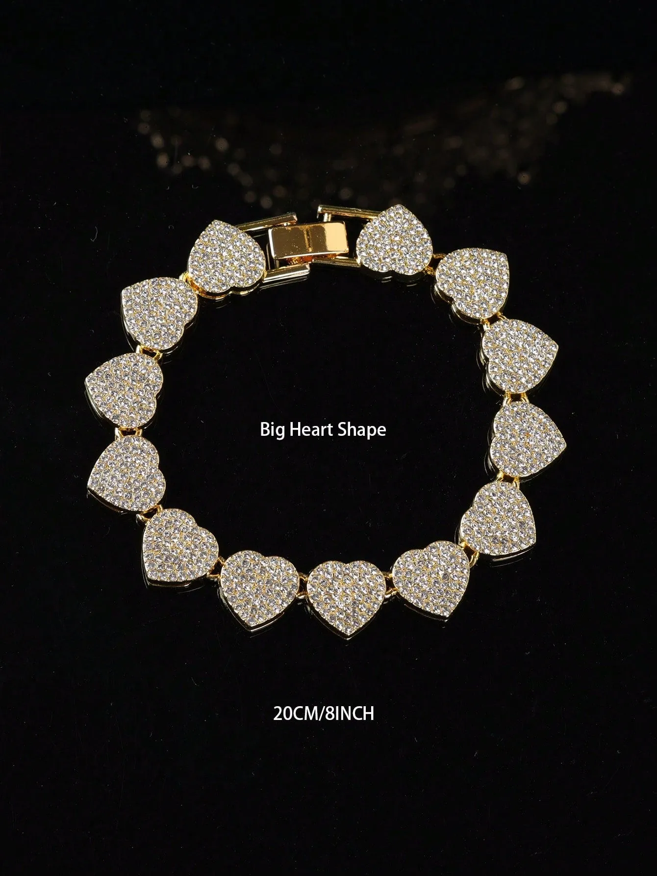 Rhinestone Inlaid Bracelet Set