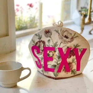 SEXY Vintage Cross Stitch Tea Cosy