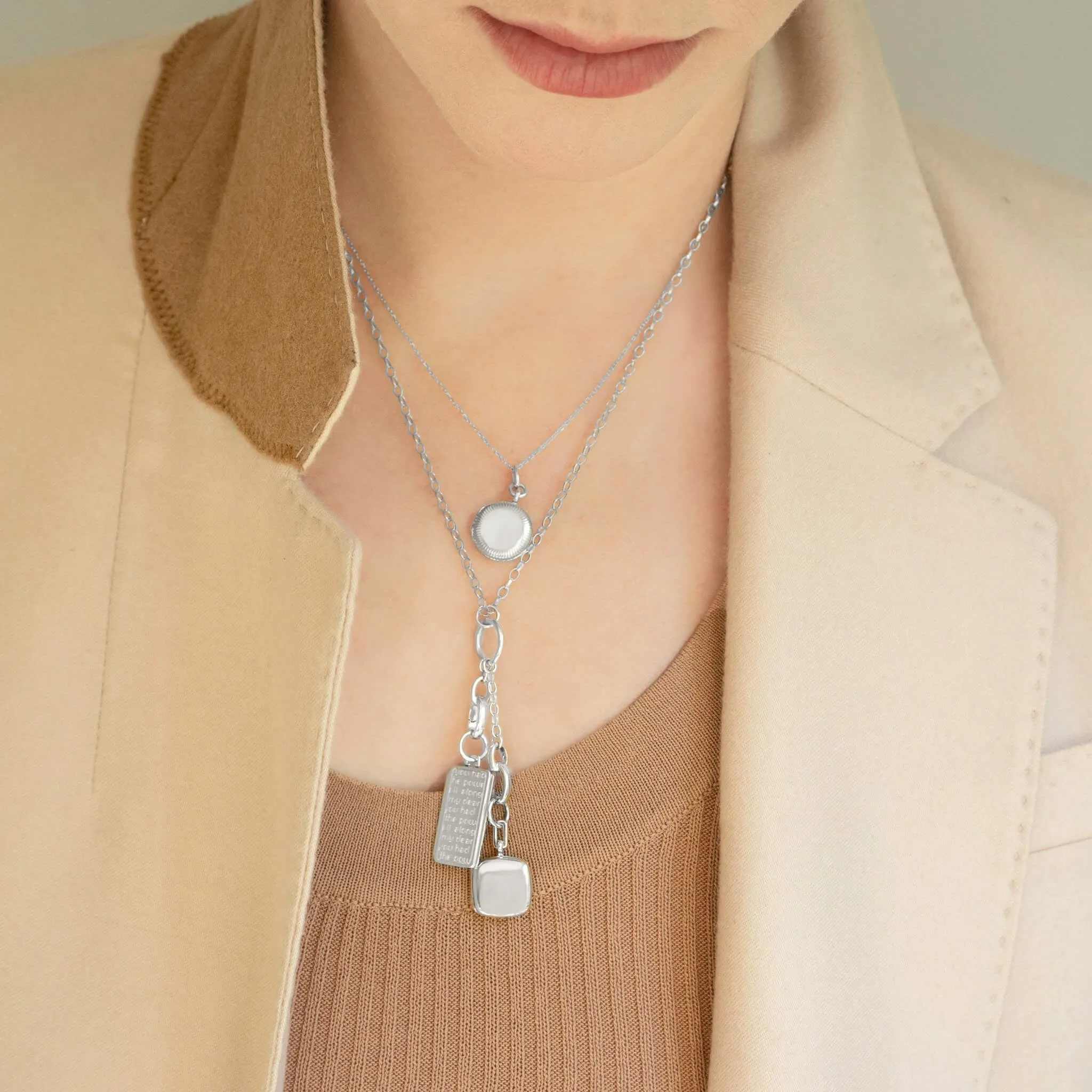 Silver Locket Charm