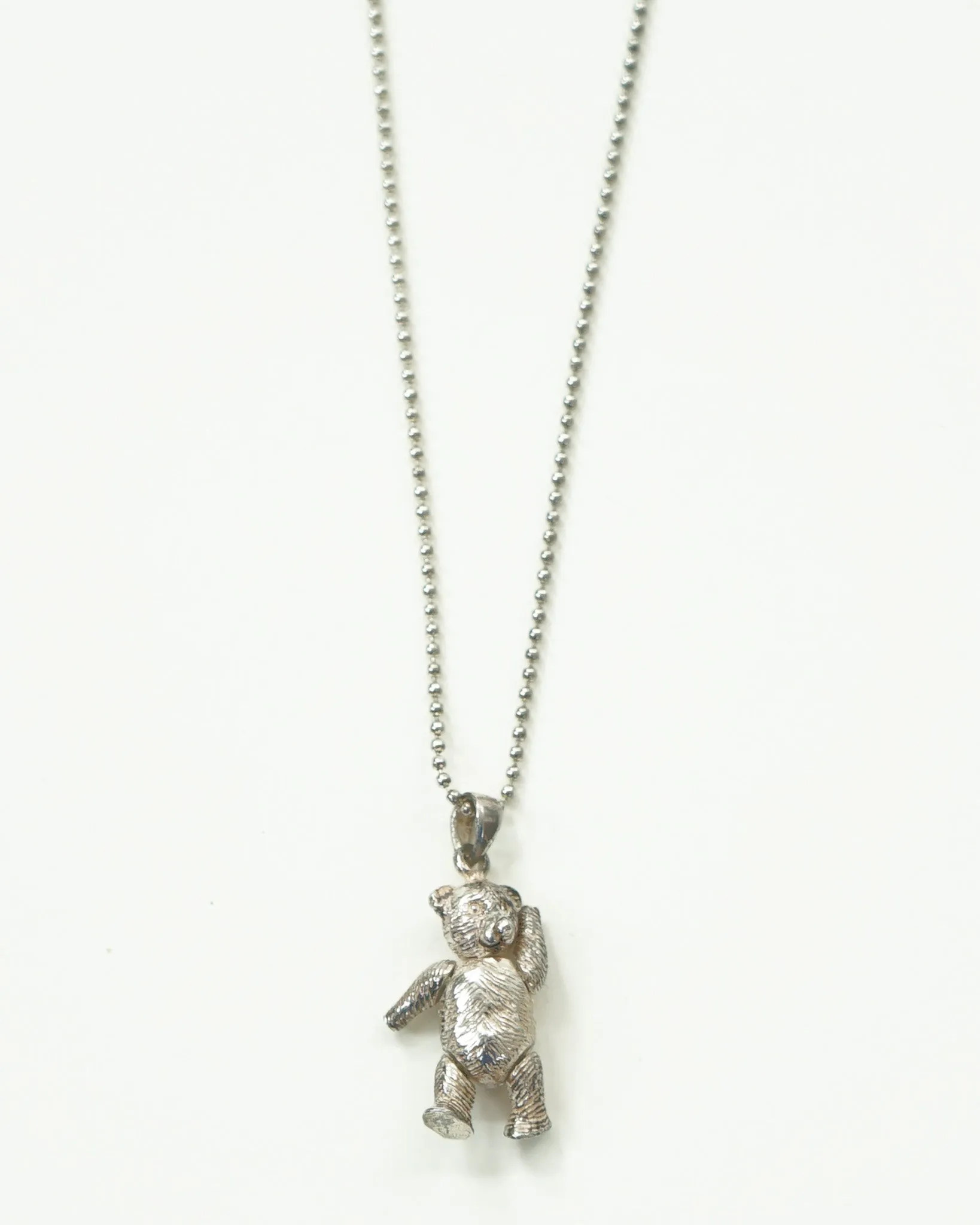 Silver Necklace w/ Bear Charm
